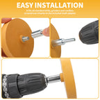 3.5" Decal Remover Eraser Wheel 90Mm Car Surface Glue Remover Rubber Wheel Universal Electric Drill Adapter Rotary Abrasives 1Pc
