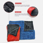 SEAMETAL Heavy-Duty Car Towel 1200GSM Super-Absorption Microfiber Drying Cloth Ultra-Soft Scratch-Free Car Detailing Towel