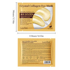 20Pcs=10Pairs Gold Collagen Crystal Eye Mask Skincare Eye Patches Firming Moisturizing Nourishing Eye Skin Care Products