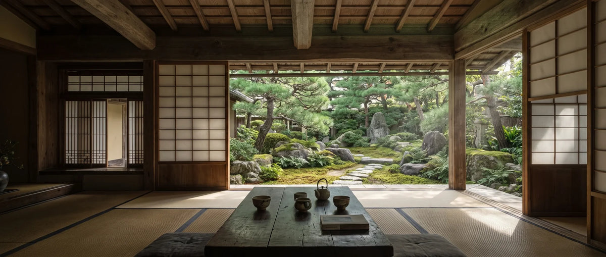 Fionaro hero, Japanese room looking onto a garden